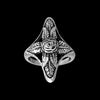 Size 6.5 - Diamond Cut Rose Cross Ring