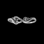Unique Adjustable Double Ocean Waves Ring
