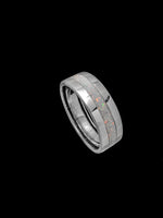 Size 11 - White Opal Wide Infinity Band