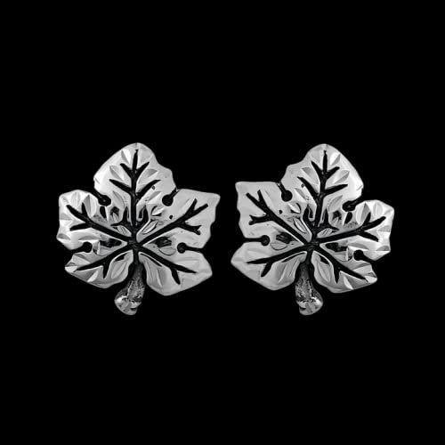 Maple Leaf Stud Earrings