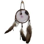 Native American handmade 4" Dream Catcher, Arrowhead, Feathers