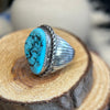 Sterling Silver Kingman Turquoise Ring – Size 7.25