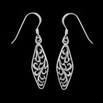 Fiddlehead Marquise Dangle Earrings