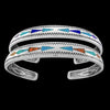 Arrowhead Bracelet • 925 Sterling Silver • Navajo Handmade Jewelry • Turquoise Accent