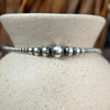 Sterling Silver Navajo Pearl Bracelet with Toggle Clasp – Southwestern Design