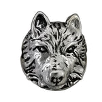 Size 6-925 Sterling Silver Grey Wolf Ring