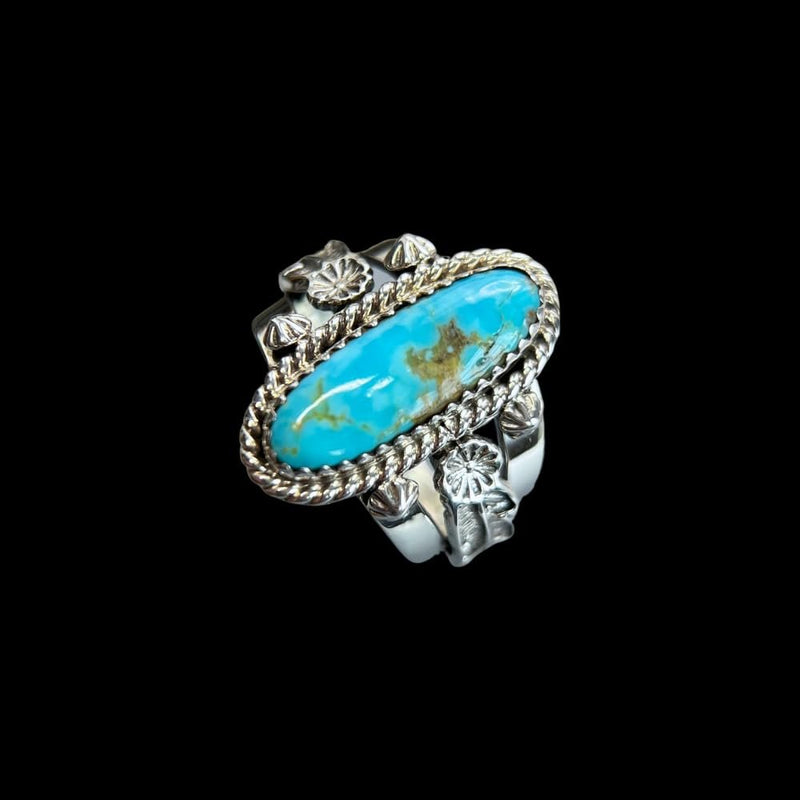 Sterling Silver Royston Turquoise Ring – Size 9.75