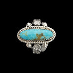 Sterling Silver Royston Turquoise Ring – Size 9.75