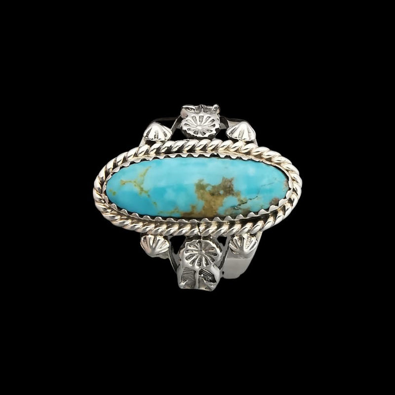 Sterling Silver Royston Turquoise Ring – Size 9.75