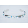 Native American Opal Bracelet • Sterling Silver • Polka Dot Design • Handcrafted