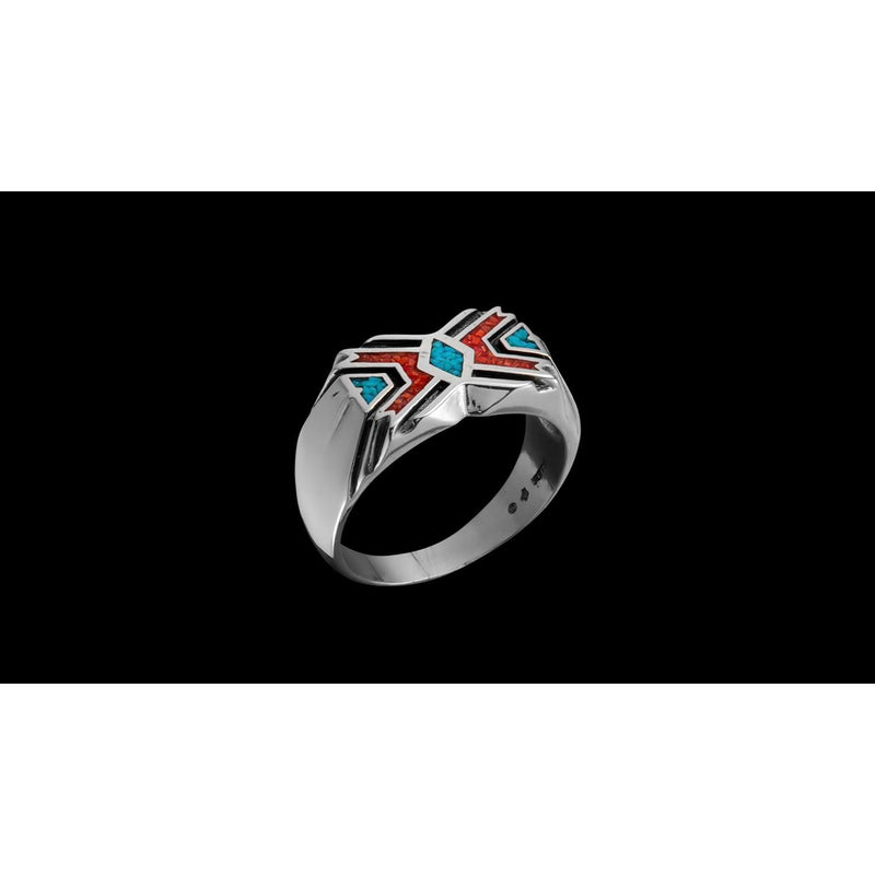 Size 11 Sterling Silver Sunset Ring
