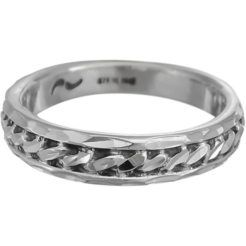 Size 7 Diamond Cut Lace Trim Band