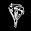 Size 8-925 Sterling Silver Frog Ring