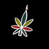 Marijuana Pendant, 925 Sterling Silver Pendant, Pot Leaf Pendant, Cannabis Pendant