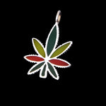 Marijuana Pendant, 925 Sterling Silver Pendant, Pot Leaf Pendant, Cannabis Pendant