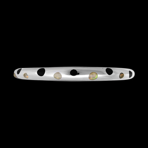 Polka Dot Bracelet • 925 Silver Cuff • Navajo Inspired • Handmade Native American Jewelry
