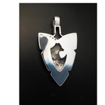 925 Sterling Silver Arrowhead Pendant, Wolf Pendant, Wolf Claw Pendant, Wolf Necklace, Arrowhead Necklace