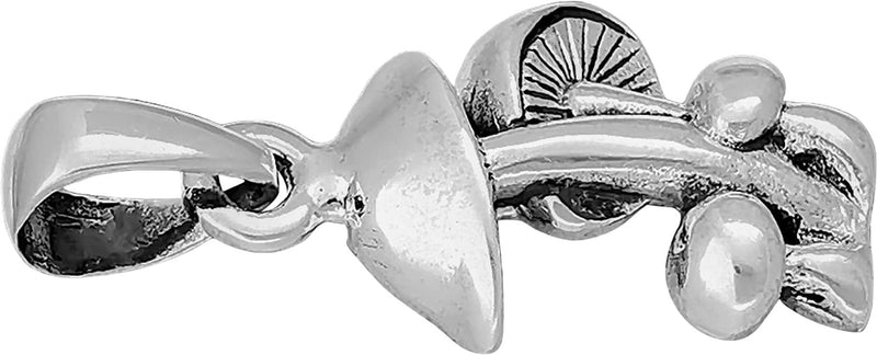 925 Sterling Silver Bunch o' Shrooms Pendant