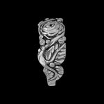 Sterling Silver Rose on Display Ring
