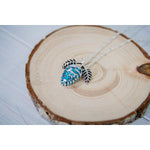 Turquoise Autumn Pine Cone Pendant