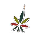 Marijuana Pendant, 925 Sterling Silver Pendant, Pot Leaf Pendant, Cannabis Pendant