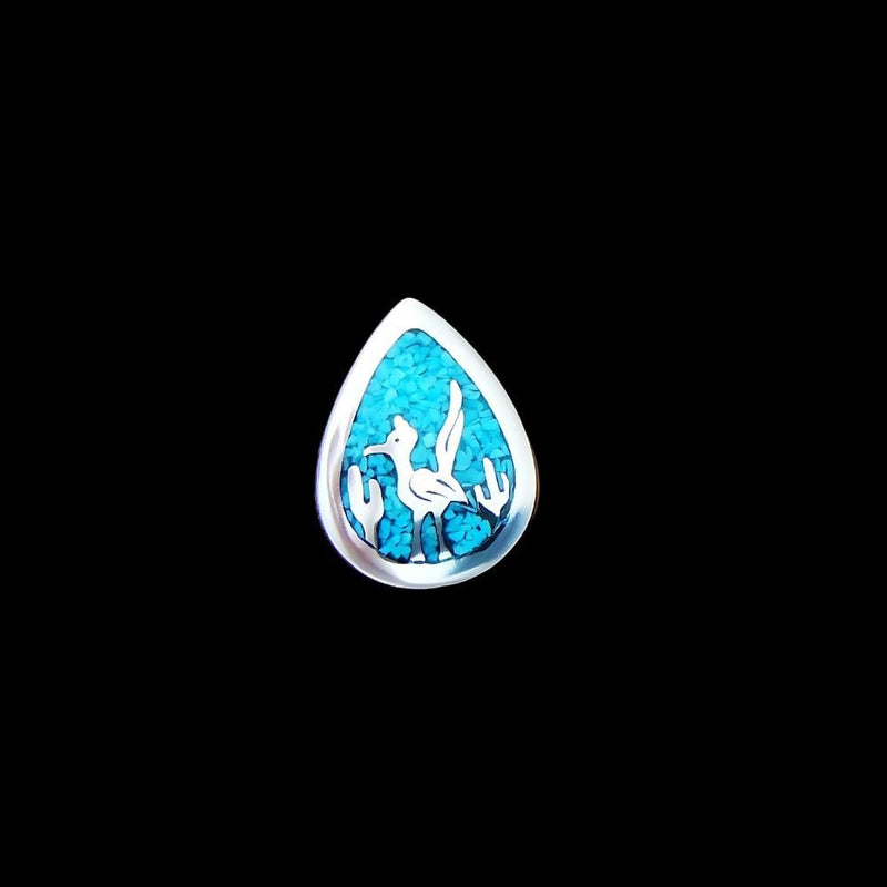 Sterling Silver Southwestern Road Runner Pendant