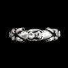 Size 8.5-925 Sterling Silver Kissing Fogs Band Ring
