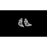 Wing Earrings • 925 Sterling Silver • Guardian Angel Studs • Navajo Handmade (83)
