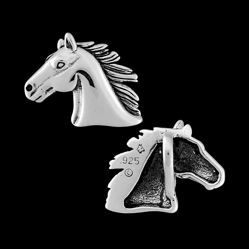 Horse Pendant, 925 Sterling Silver, Equestrian, Cowboy Cowgirl, Rodeo Southwestern, Western