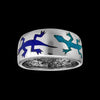 Size 11 - Turquoise and Lapis Lazuli Gecko Band