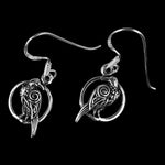 925 Sterling Silver Celtic Raven In a Perfect Circle