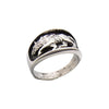Sterling Silver Grey Wolf Ring, Size 13
