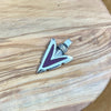 Sterling Silver and Purple Sugilite Notched Arrowhead Pendant