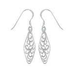 Fiddlehead Marquise Dangle Earrings