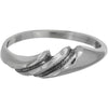 Diamond Cut Breaking Waves Ring