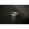 Size 7 - 925 Sterling Silver Turquoise and Coral Flower Ring