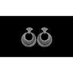 925 Sterling Silver Vintage Earrings, 1950 Design Earrings, fleur de lis Earrings, Royal Family Earrings