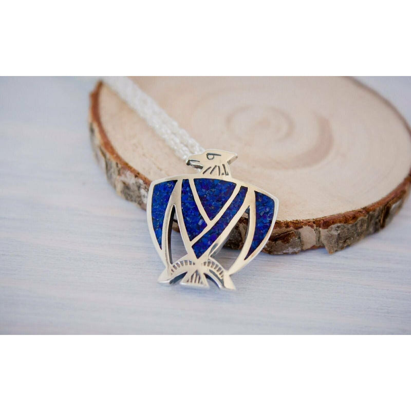 Thunderbird Pendant, 925 Sterling Silver Pendant, Navajo Pendant, Native American handmade Jewelry, Bird Pendant