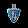 Arrowhead Wolf Pendant • Native American Style • 925 Sterling Silver