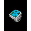 Mountain Ring • Kingman Turquoise • 925 Sterling Silver • Size 8 • Navajo Handmade