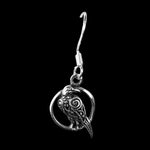 925 Sterling Silver Celtic Raven In a Perfect Circle