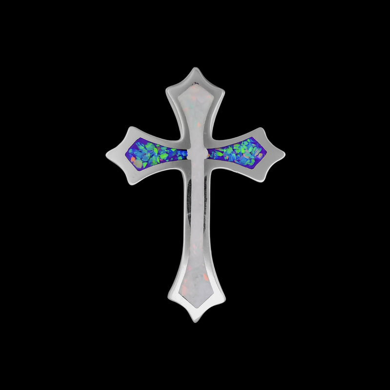 Sterling Silver Aiguisé Style Cross Pendant