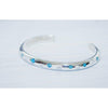 Native American Opal Bracelet • Sterling Silver • Polka Dot Design • Handcrafted
