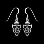 Arrowhead Earrings • 925 Sterling Silver • Native American Inspired