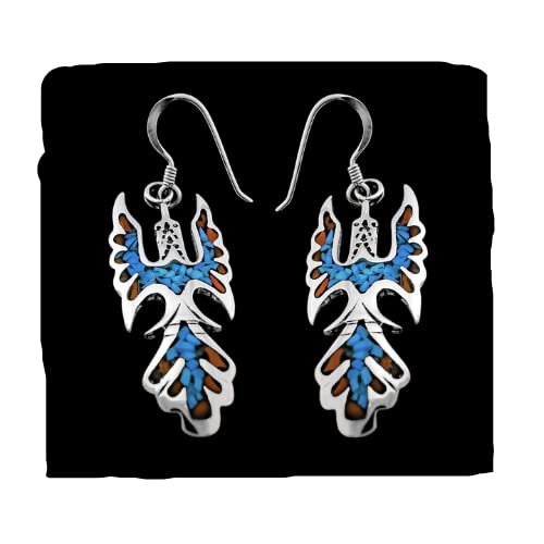 Sterling Silver Thunderbird Dangle Earrings