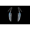 Eagle Feather Earrings • 925 Sterling Silver • Navajo Inspired • Bird Feather Jewelry