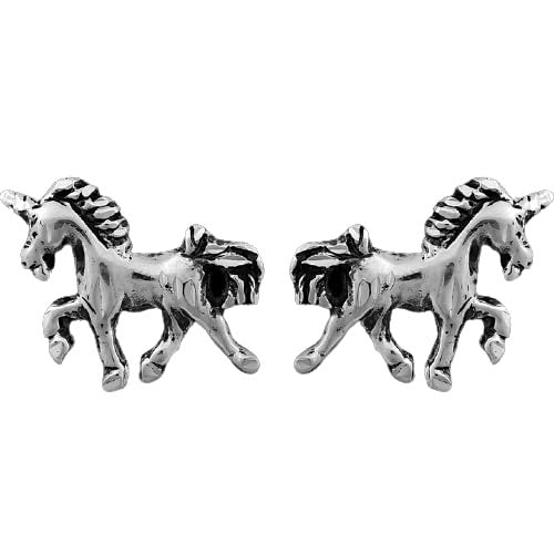 Detailed Unicorn Stud Earrings