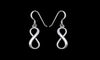 Sterling Silver Infinity Dangle and Drop Earrings