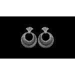 925 Sterling Silver Vintage Earrings, 1950 Design Earrings, fleur de lis Earrings, Royal Family Earrings