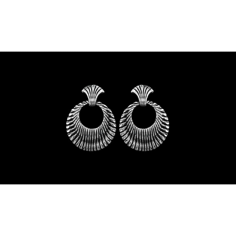 925 Sterling Silver Vintage Earrings, 1950 Design Earrings, fleur de lis Earrings, Royal Family Earrings